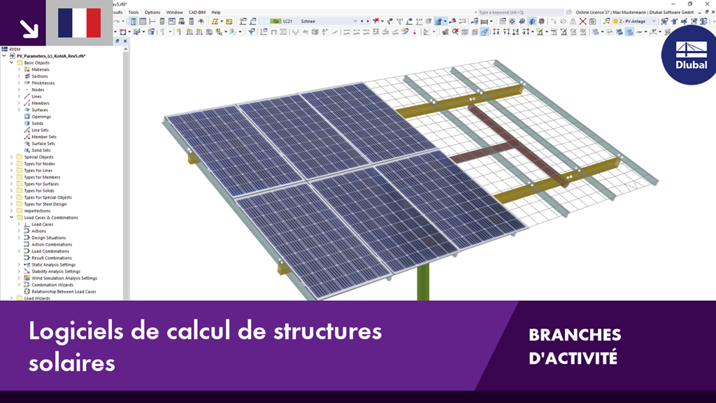 Logiciel de calcul de structures pour l’optimisation des structures solaires dans le secteur énergétique.