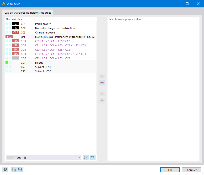 Logiciel d'ingénierie montrant un modèle avec simulation des phases de construction pour un processus de construction détaillé