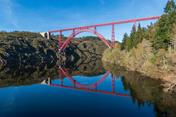Viaduc de Garabit dans le département du Cantal en France, conçu par Gustave Eiffel