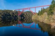 Viaduc de Garabit dans le département du Cantal en France, conçu par Gustave Eiffel