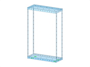 Illustration d’un système de table à secousses pour étudier les propriétés dynamiques des modèles de structures.