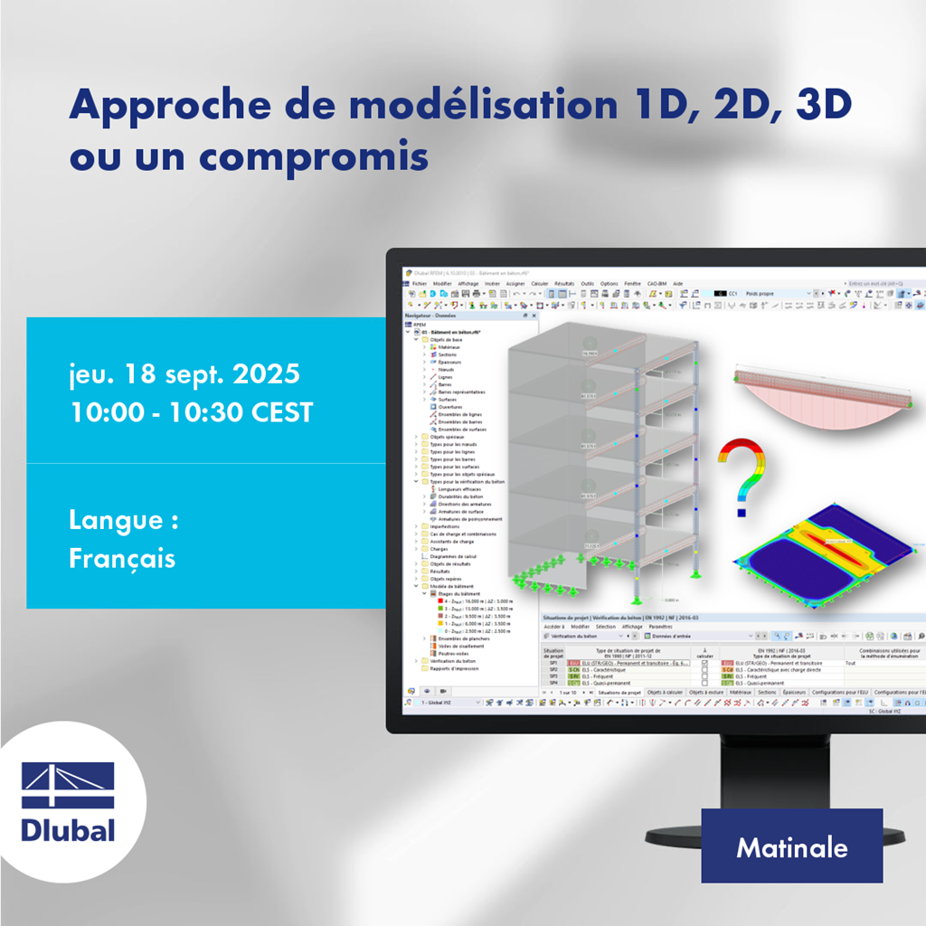 Approche de modélisation 1D, 2D, 3D ou un compromis
