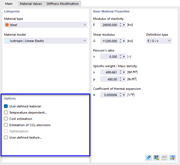 Section « Options »