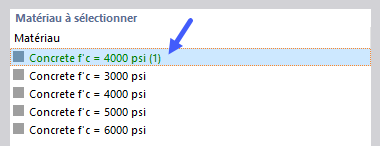 Matériau utilisateur dans la bibliothèque