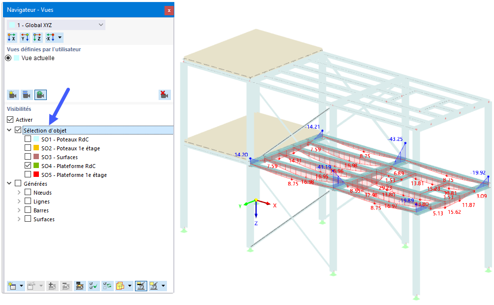 Utiliser la sélection d’objets pour l’affichage