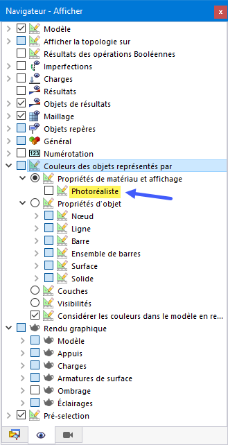Activer et désactiver les textures