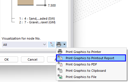 Imprimer le graphique dans le rapport d’impression