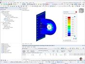 Modélisation et analyse détaillée de surfaces acier dans un environnement de logiciel d'ingénierie.
