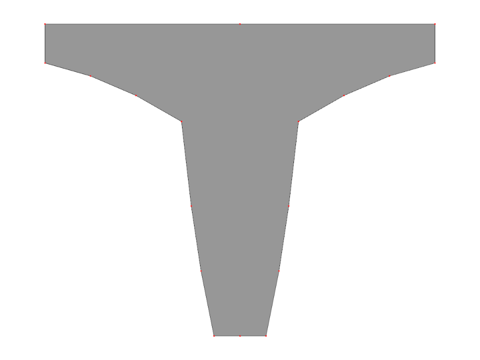 Poutre de pont en T