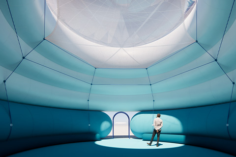 Bâtiment gonflable pour TensiNantes