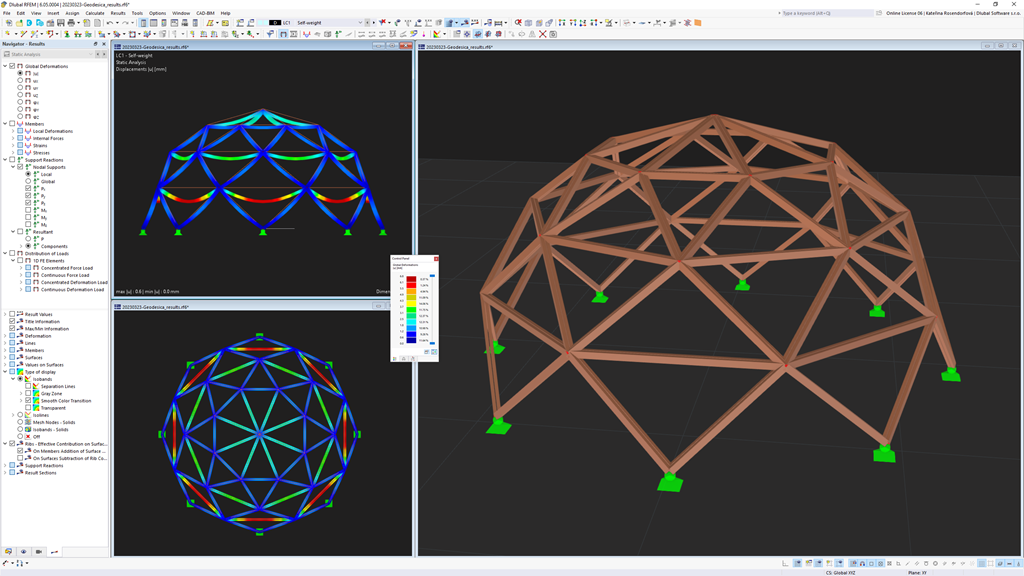 Vérifications de calcul de structures en bois conformes à la norme ANSI/AWC NDS dans RFEM 6 et RSTAB 9