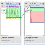 Représentation détaillée de la disposition des armatures dans un composant en béton selon le calcul actuel.