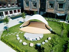 Pavillon de recherche FLEXGrid de Beyond Bending