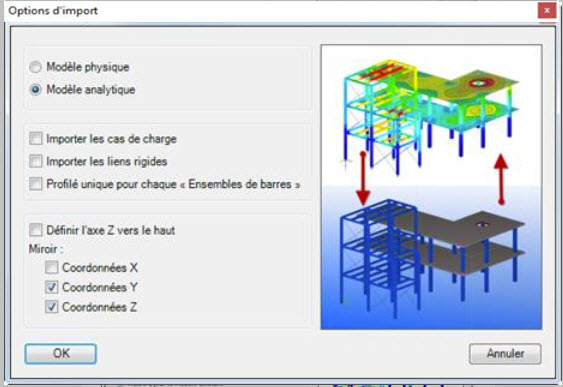 Options d’importation