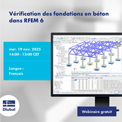 Vérification des fondations en béton dans RFEM 6