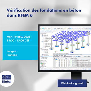 Vérification des fondations en béton dans RFEM 6