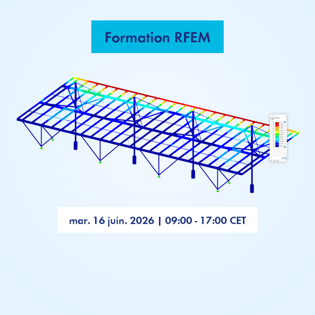 Session de formation RFEM programmée pour le 16 juin 2026 de 09:00 à 17:00 CET.