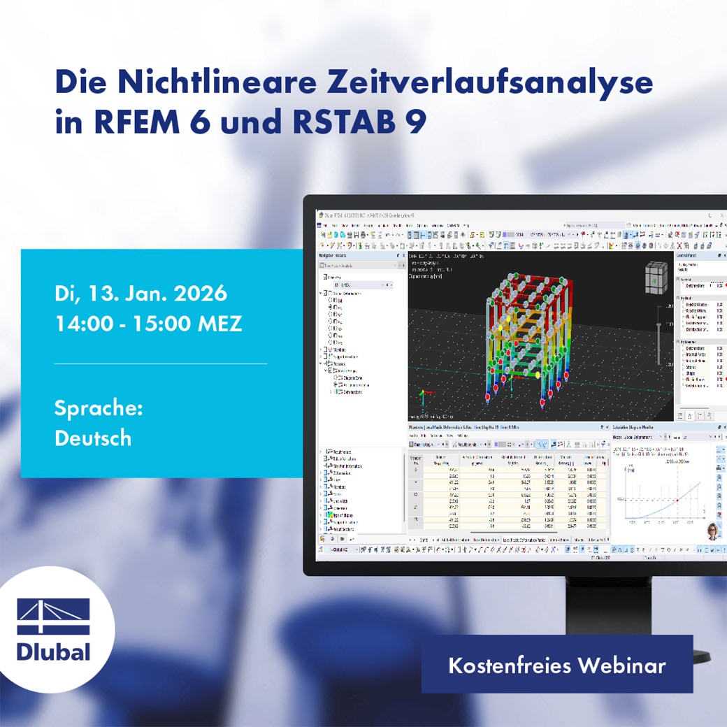 Analyse dynamique non linéaire dans RFEM 6 et RSTAB 9