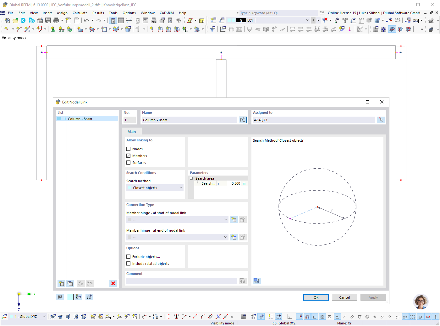 KB 001797 | Couplage des poutres avec les poteaux