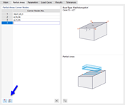 Définir des zones partielles de charge de neige