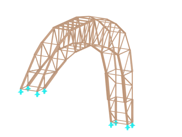 Modèle structurel créé par l'équipe KN INŻYNIER pour le concours « Dźwigar w dechę ».