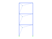 Système de contreventement en acier présenté dans un agencement clair et simple pour l'analyse et l'optimisation de la stabilité structurelle.
