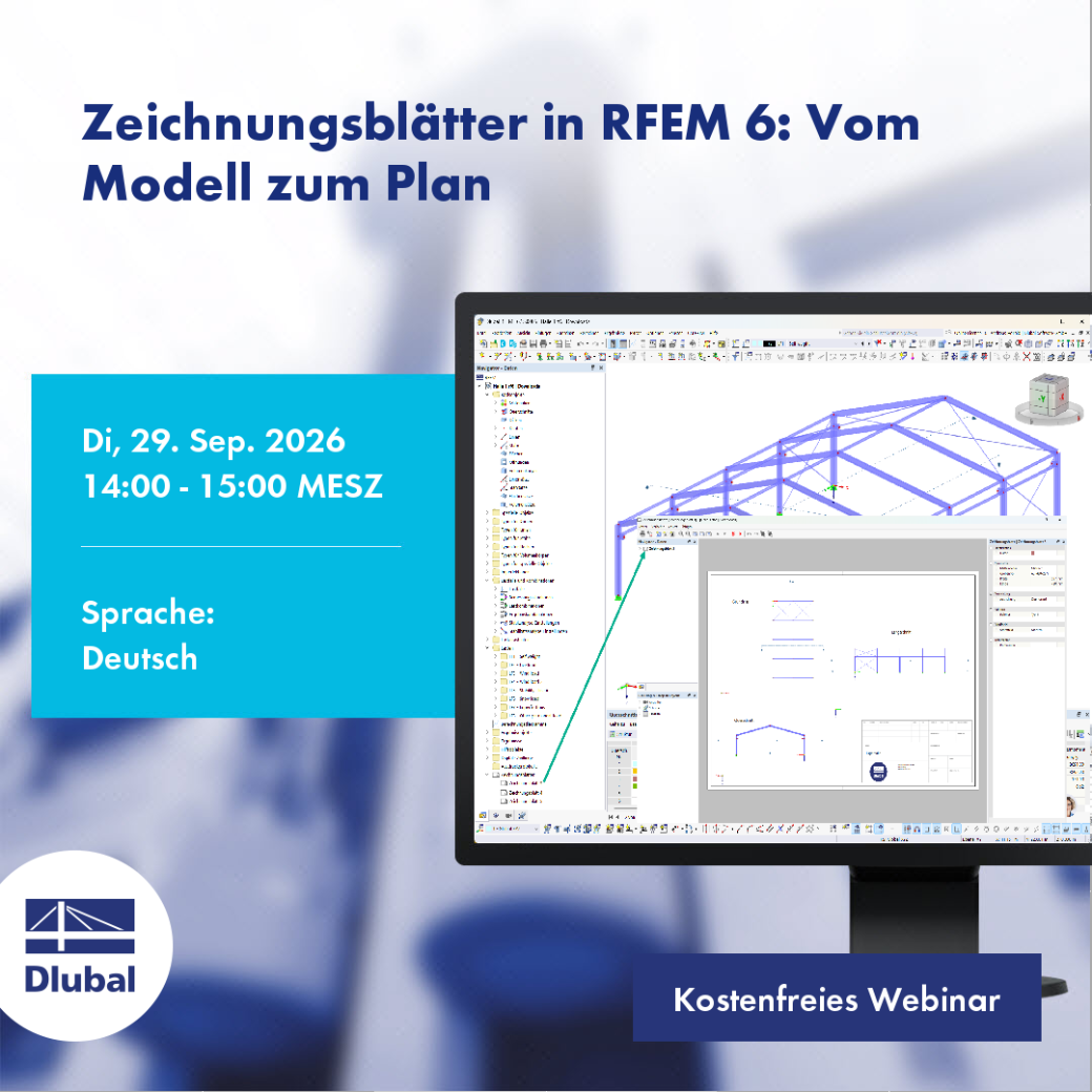 Feuilles de dessin dans RFEM 6 : Du modèle au plan