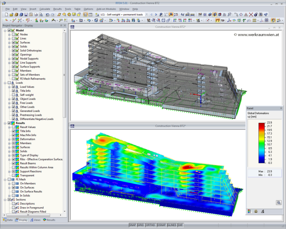 Parco della scienza a Linz, Austria | Progettato con RFEM da Werkraum Wien Ingenieure ZT-GmbH, Austria | www.werkraumwien.at