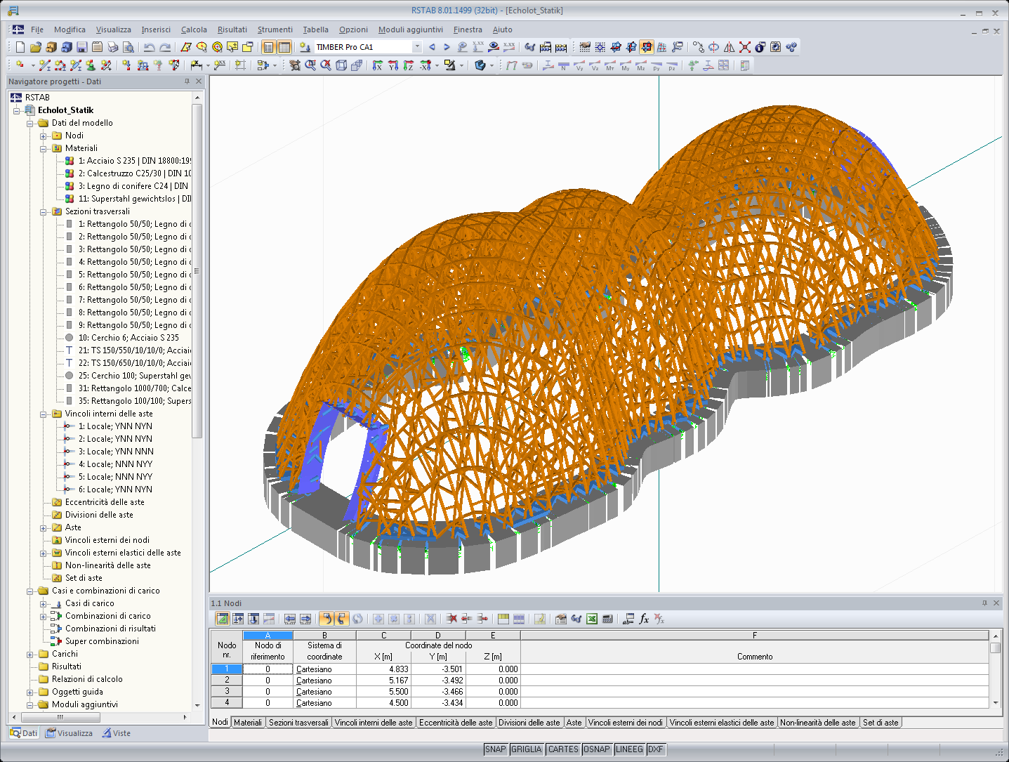 Struttura del padiglione Buga composta da 6.000 aste di legno ((C) www.fh-koblenz.de)