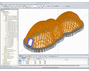Struttura del padiglione Buga composta da 6.000 aste di legno ((C) www.fh-koblenz.de)