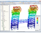Deformazione di ponteggi industriali