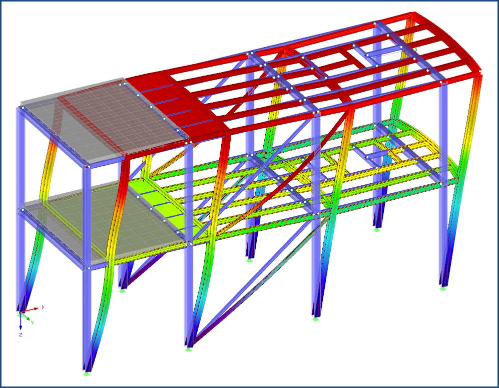 Determinazione delle vibrazioni naturali e progettazione sismica con RF-DYNAM Pro