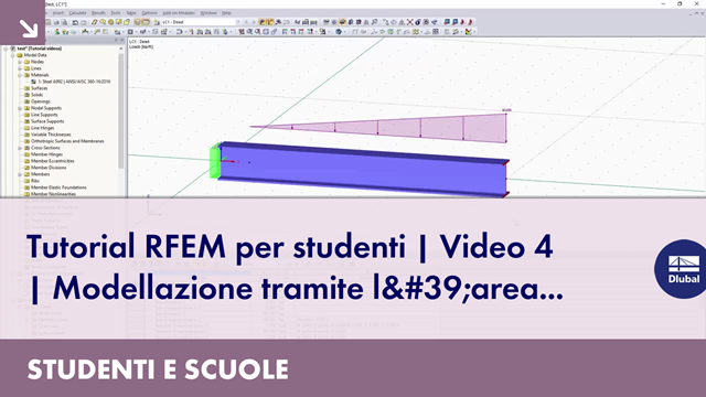 RFEM Tutorial for Students | Video 4 | Modeling via Graphical Area