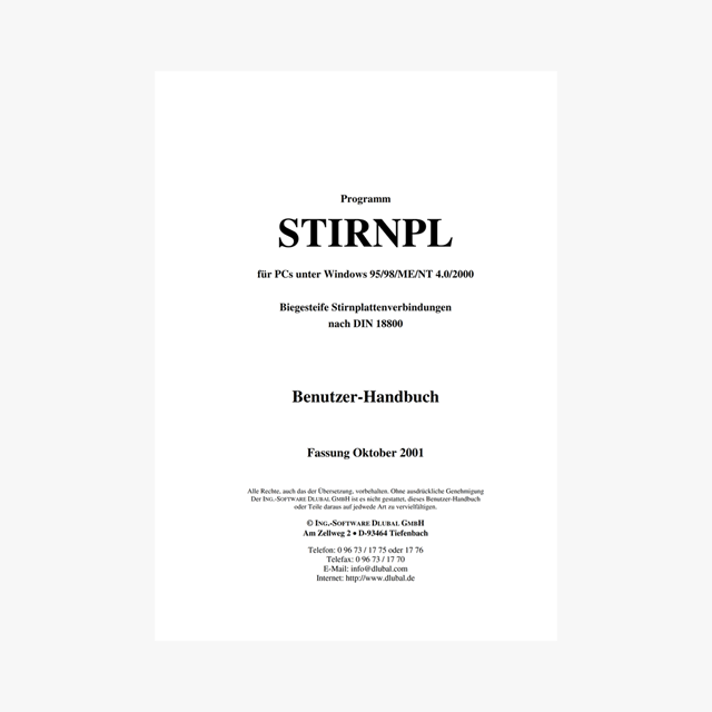 Handbuch STIRNPL