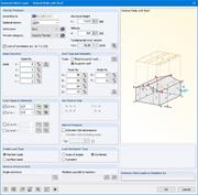 Windlast auf vertikale Wände mit Dach