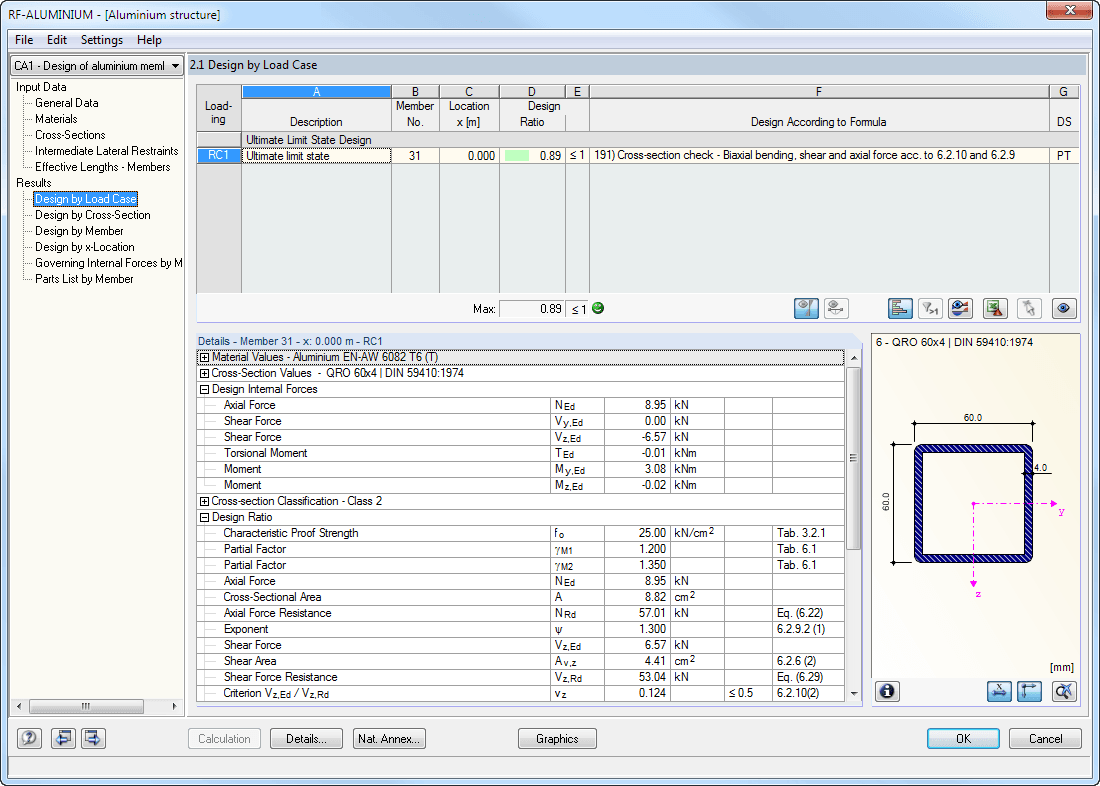 .1 Nachweise lastfallweise