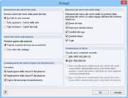 Dettagli per la generazione di carico