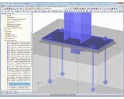 Visualisierung des Fußpunktes in RFEM