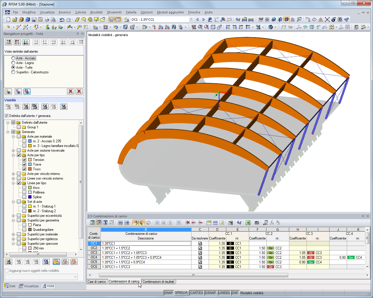 Navigatore progetti - Viste