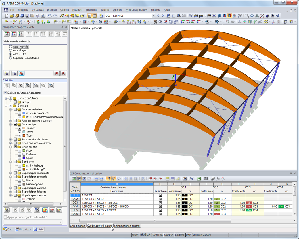Navigatore progetti - Viste