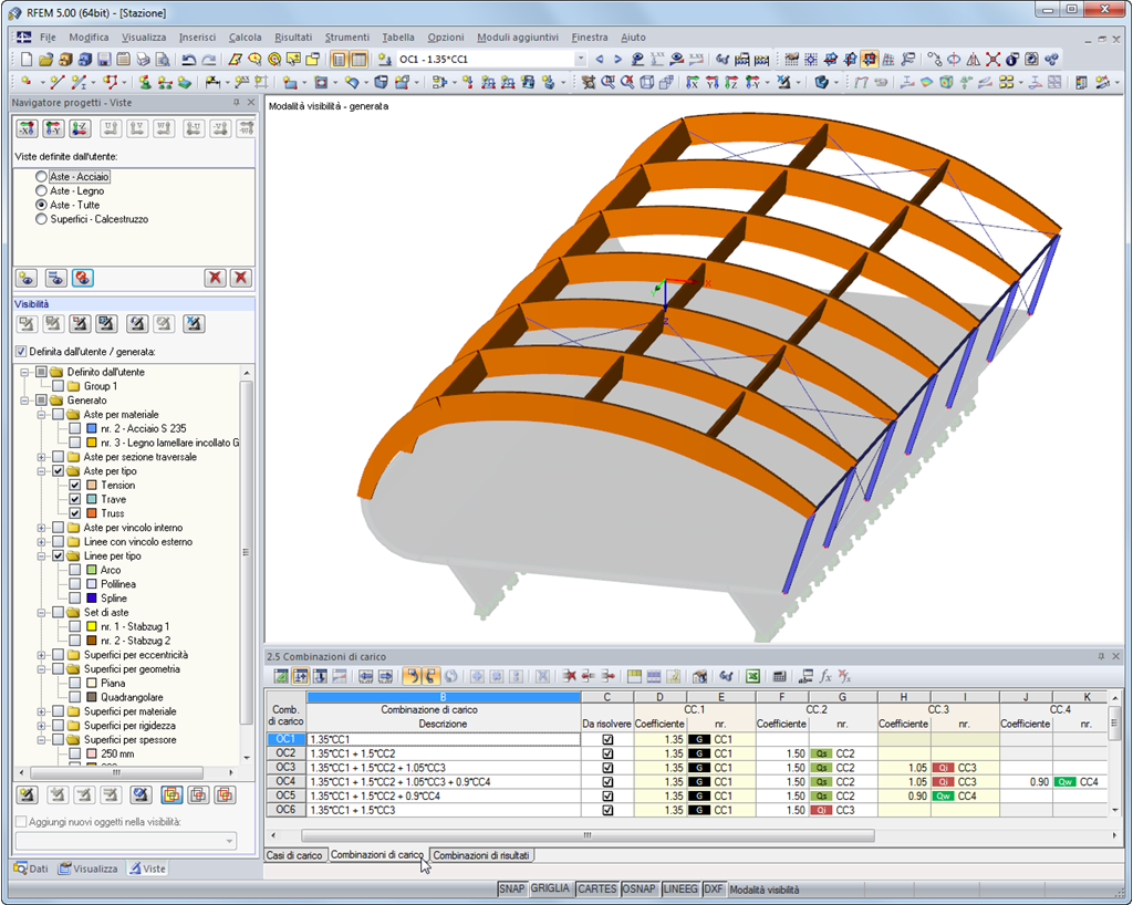 Navigatore progetti - Viste