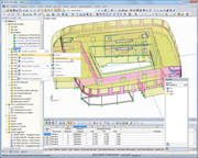 Navigator-Kontextmenü zum Anlegen einer neuen Fläche