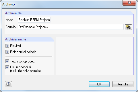 Archivierung von Projekten
