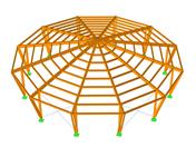 Gazebo circolare in legno