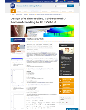 Sito web Dlubal con articoli tecnici ed esempi di calcolo