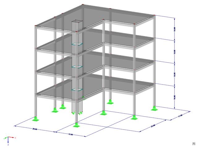Modello di edificio in RFEM