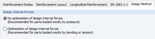 Metodo di progettazione in RF-CONCRETE Surfaces