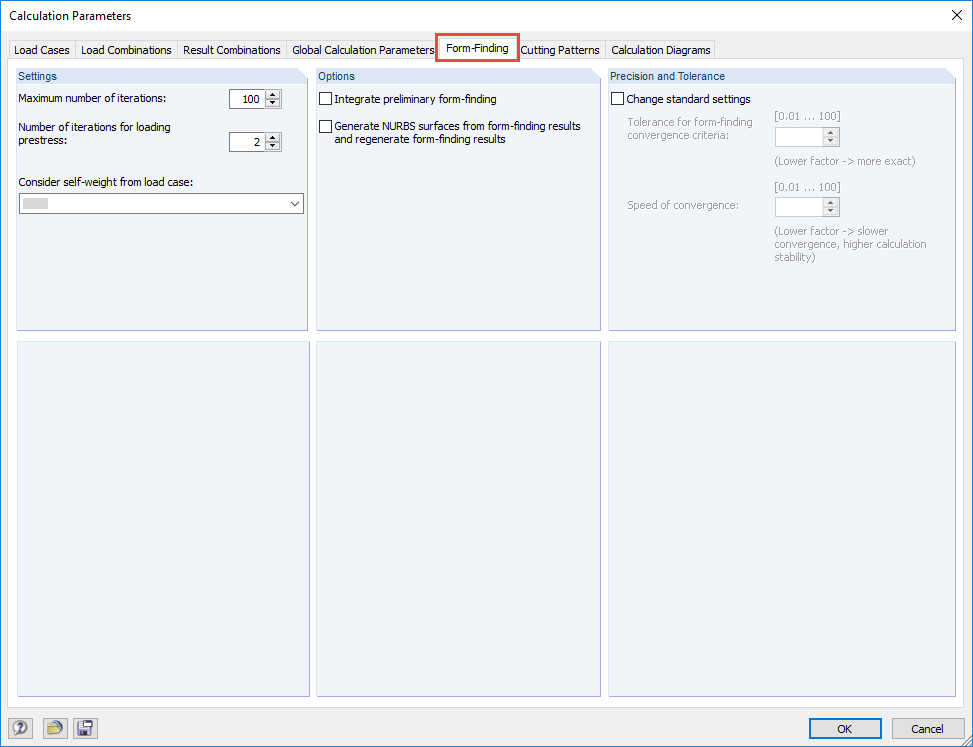 Calcolo dei parametri