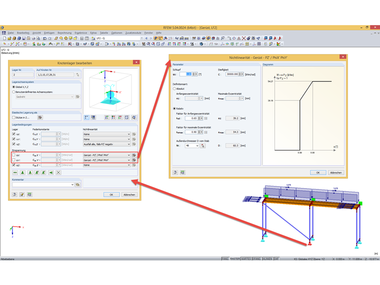 Supporto per ponteggi
