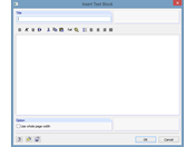 Inserisci blocco di testo